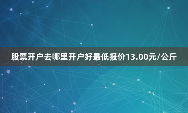 股票开户去哪里开户好最低报价13.00元/公斤